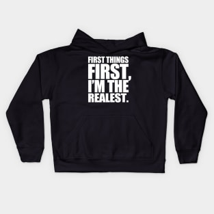 First Things First Kids Hoodie